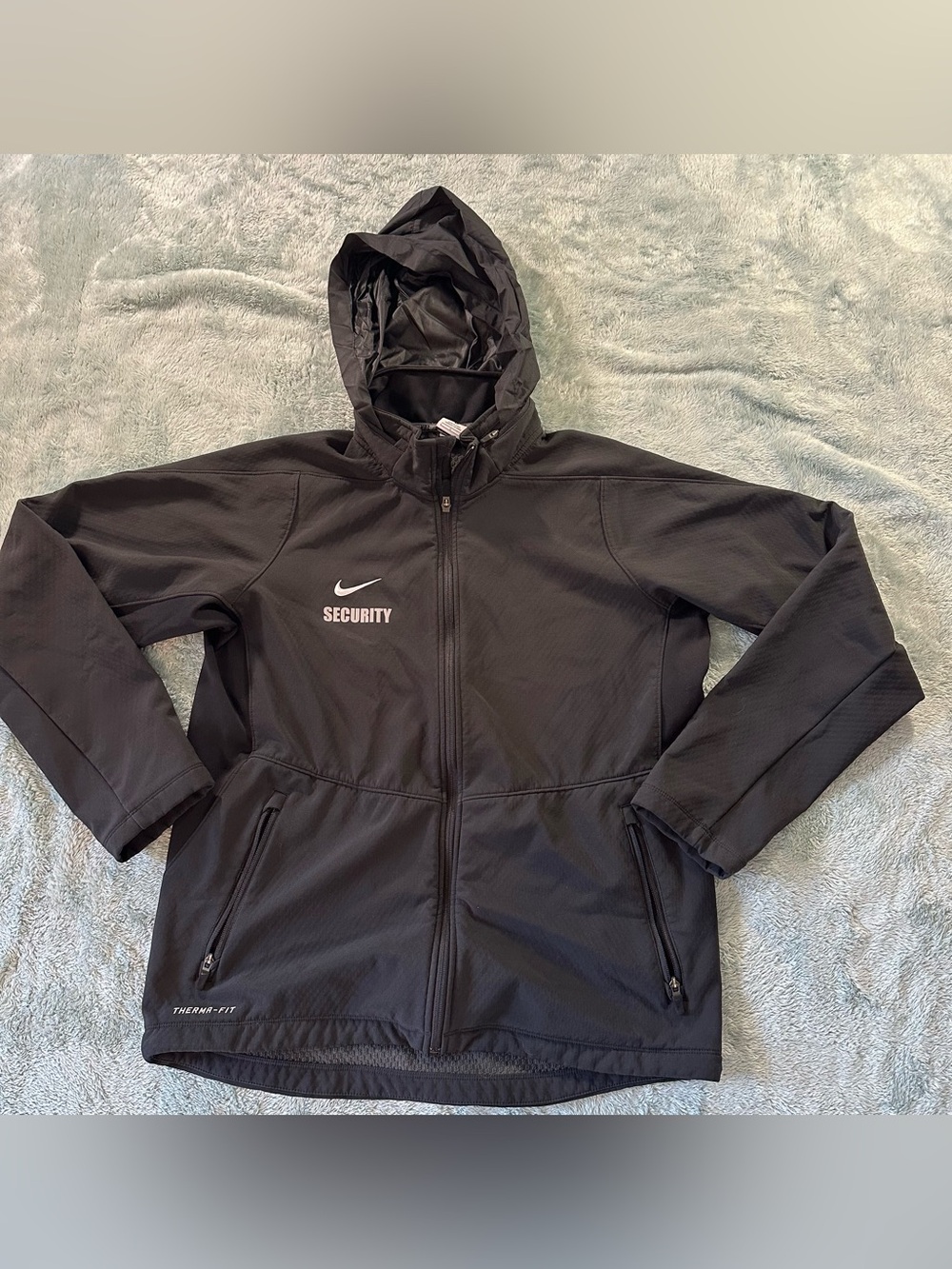 Nike Black Hooded Security Softshell Jacket
